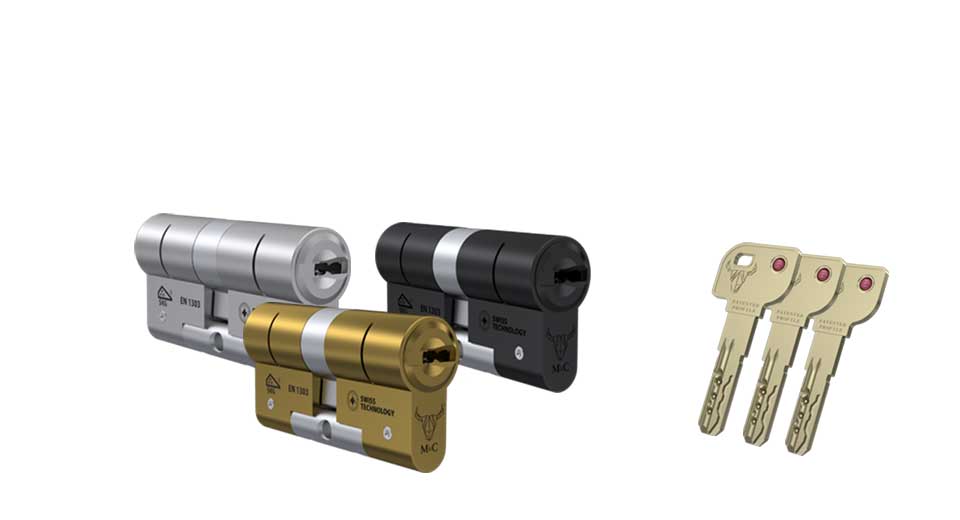 Gekleurden M&C Cilindersloten