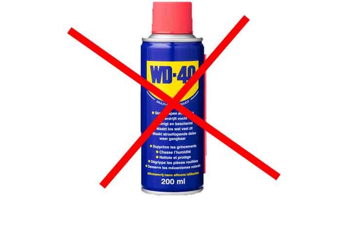 WD40 is geen slotspray