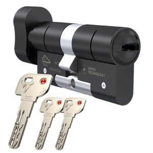 Cylindre de bouton M&C Minos noir