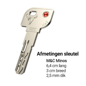 M&C Minos sleutel afmeting