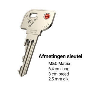 M&C Matrix sleutel afmeting