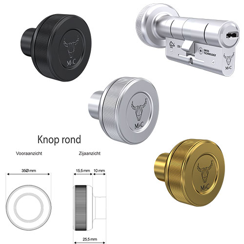 Ronde knop cilinder