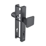 Smal deurbeslag knop/kruk gun metal — M&C smal deurbeslag SKG***
